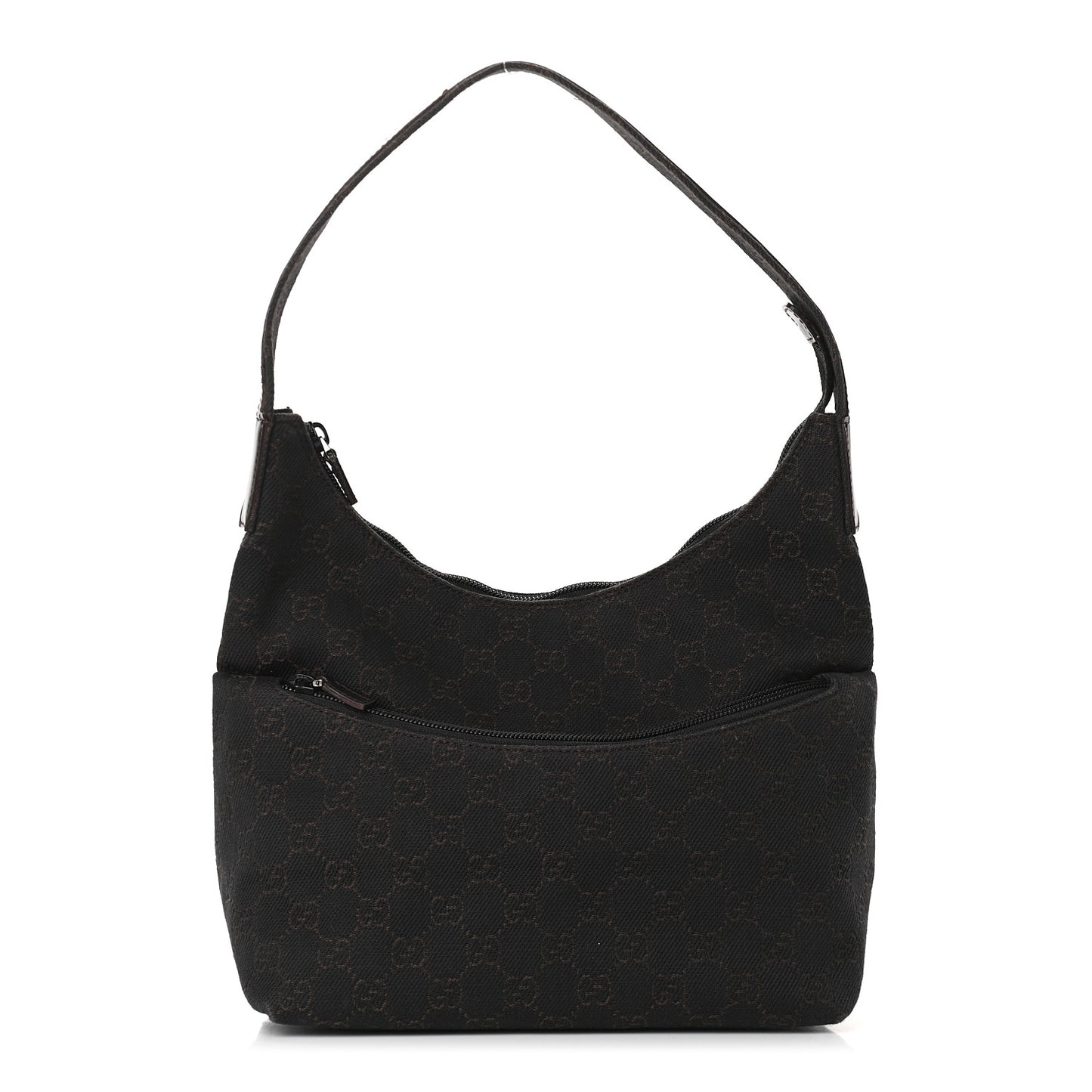 Denim Monogram Small Hobo Dark Brown
