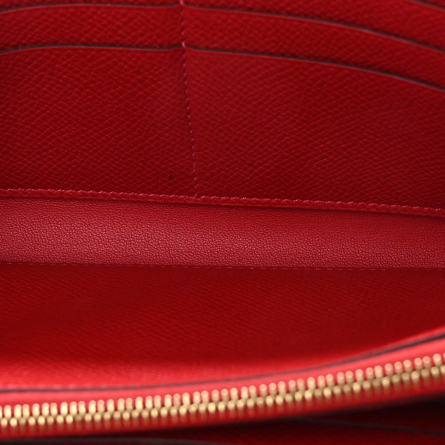 Hermes Epsom Constance Long Wallet Rouge Casaque 5 of 8