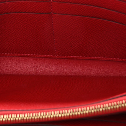 Hermes Epsom Constance Long Wallet Rouge Casaque 5 of 8