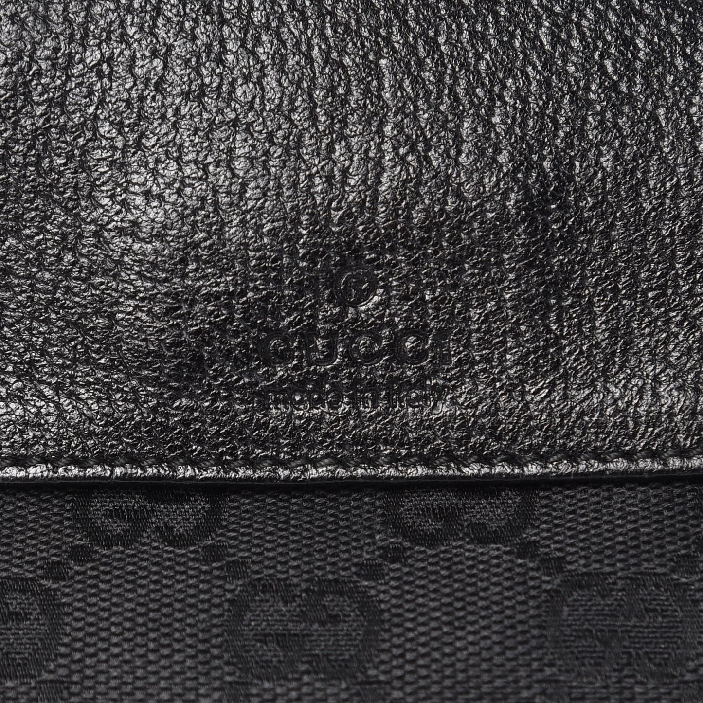 GG Monogram Double Pocket Belt Bag Black