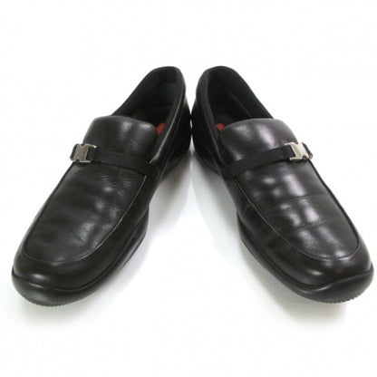 Prada Leather Sport Loafers 37 Black 1 of 9