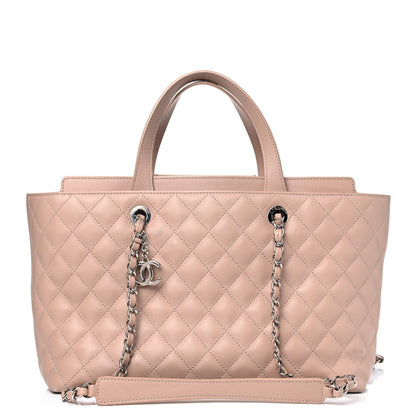 Chanel Calfskin Quilted Large Shopping Tote Light Pink 1 of 15