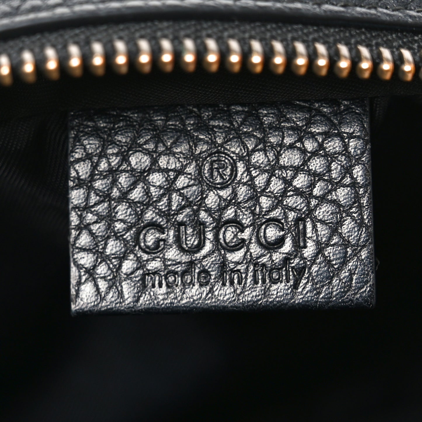 Pebbled Calfskin Small Soho Disco Bag Black