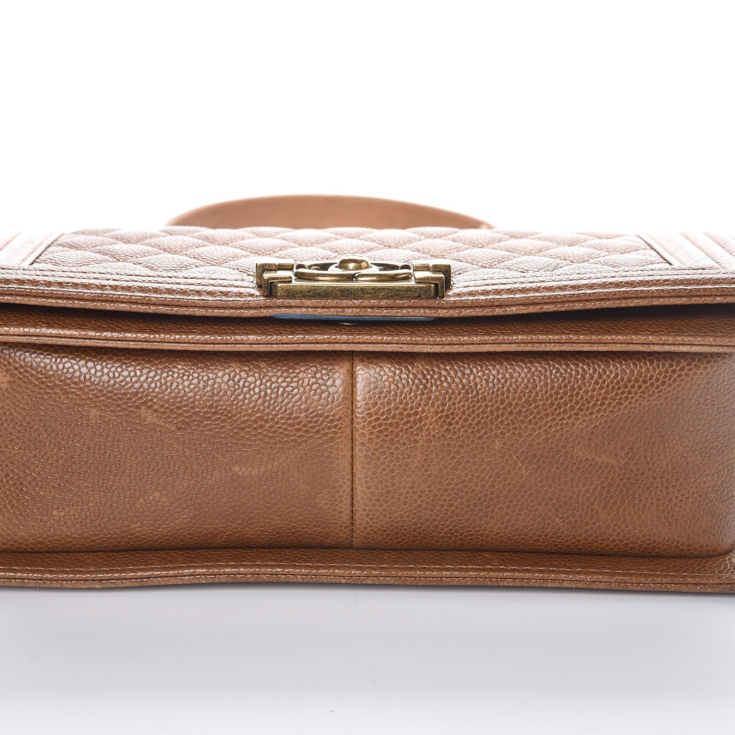 Chanel Caviar Quilted Medium Boy Flap Light Brown 5 of 14