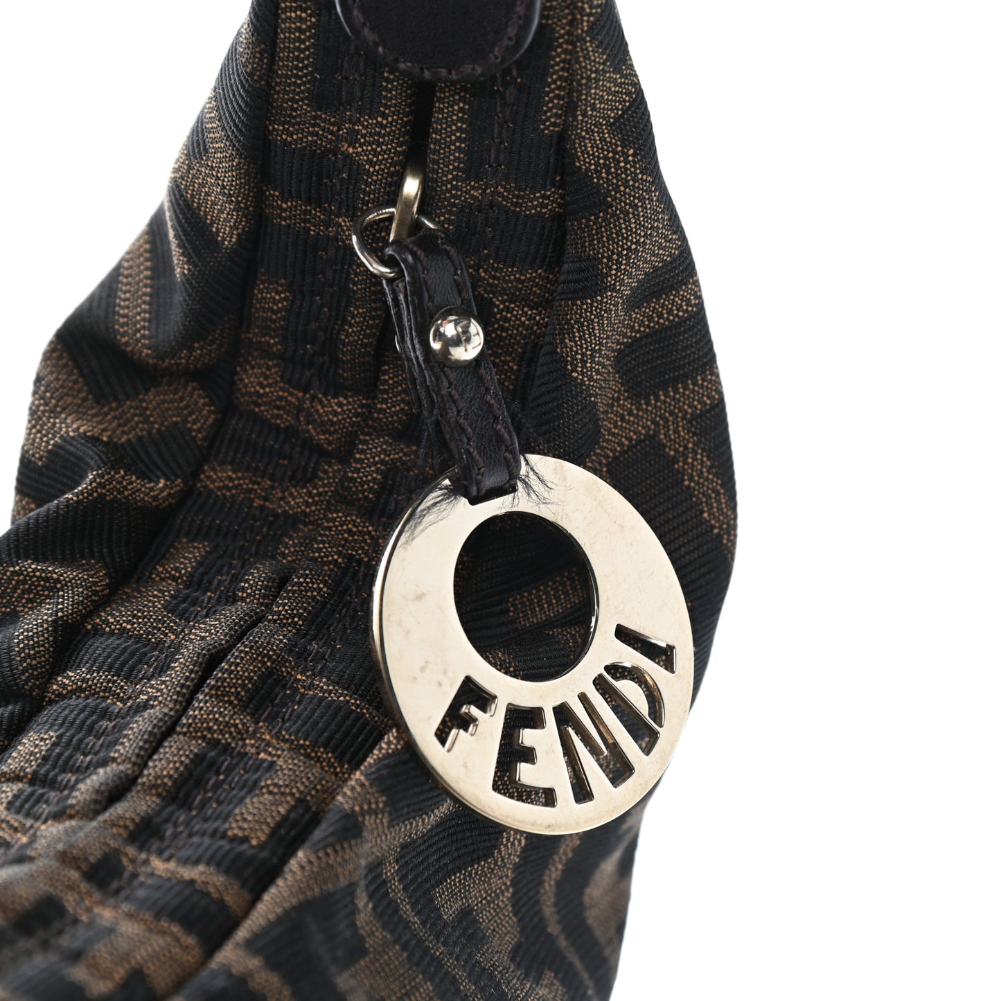 Zucca Small Chef Chain Hobo Tobacco