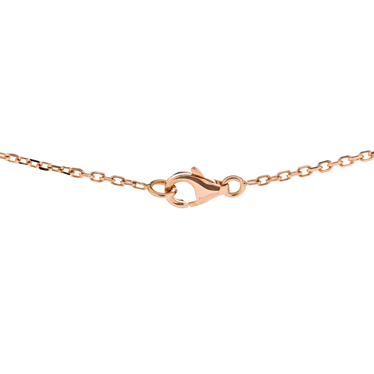 18K Pink Gold Diamond Caresse D'Orchidees Par Cartier Pendant Necklace