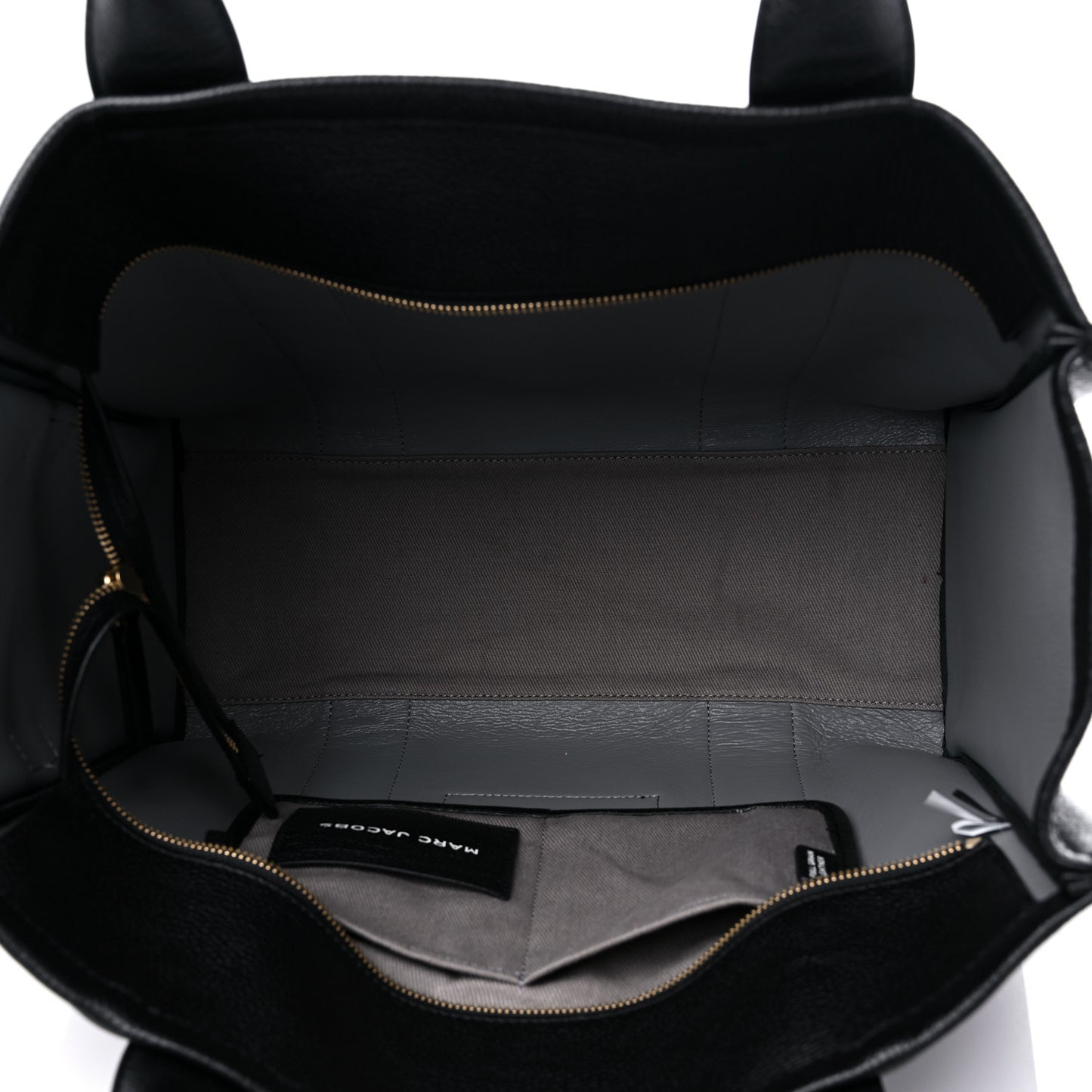 Grained Calfskin Large The Tote Bag Black