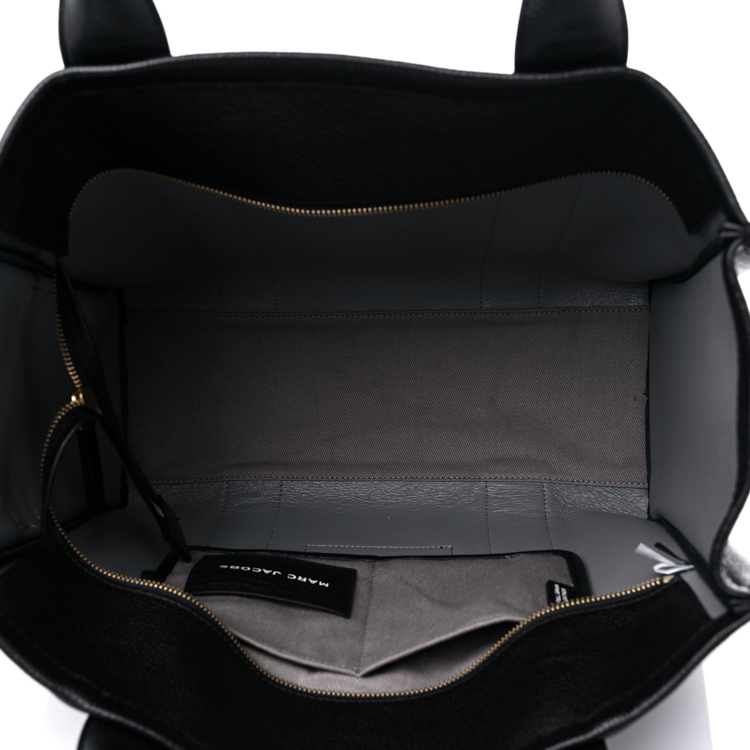Marc Jacobs Grained Calfskin Large The Tote Bag Black 5 of 15