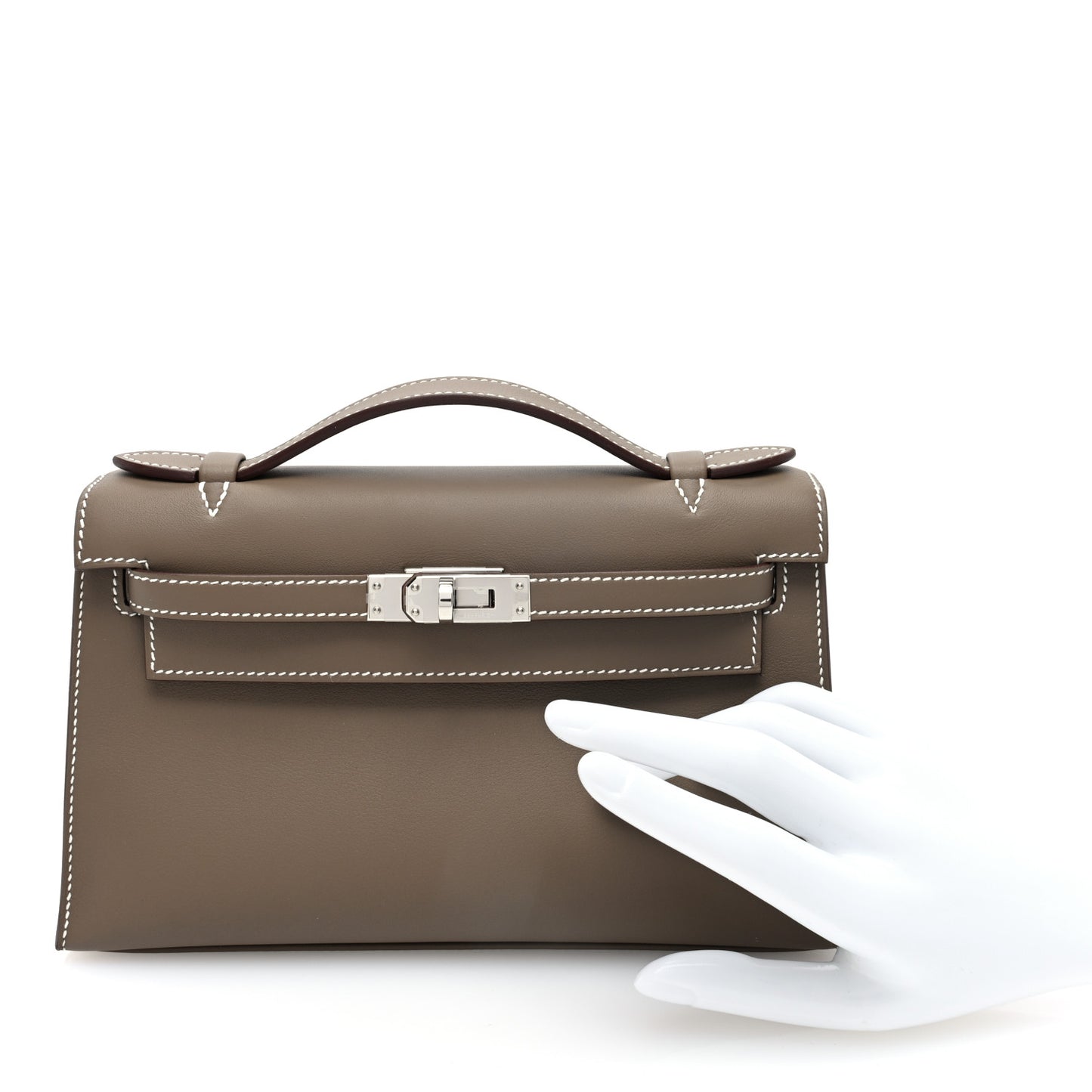 Swift Kelly Pochette Clutch Etoupe