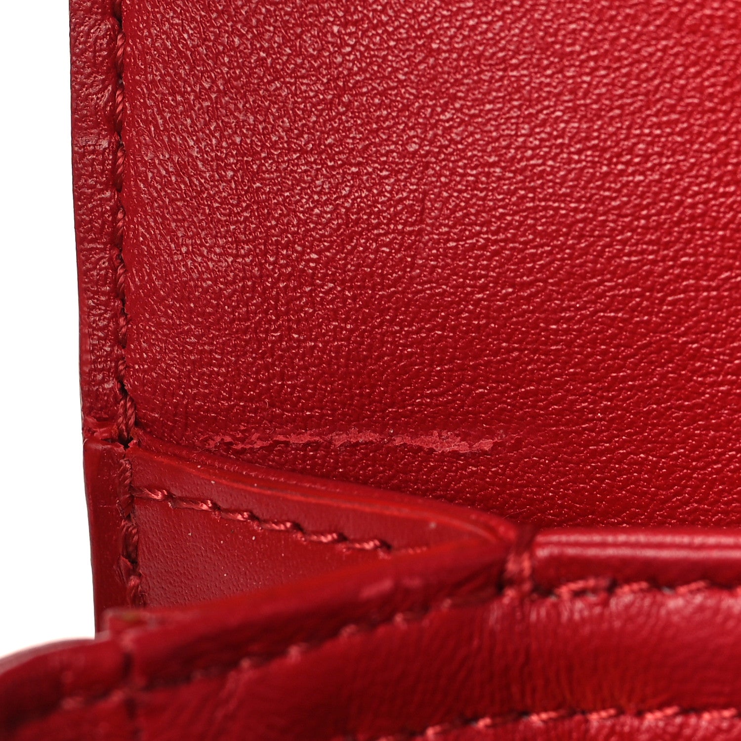 Celine Shiny Calfskin Teen Triomphe Red 9 of 9