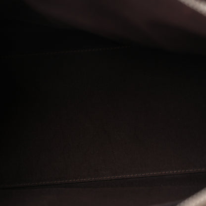 Chanel Calfskin Chevron CC All Day Long Boston Brown 5 of 12