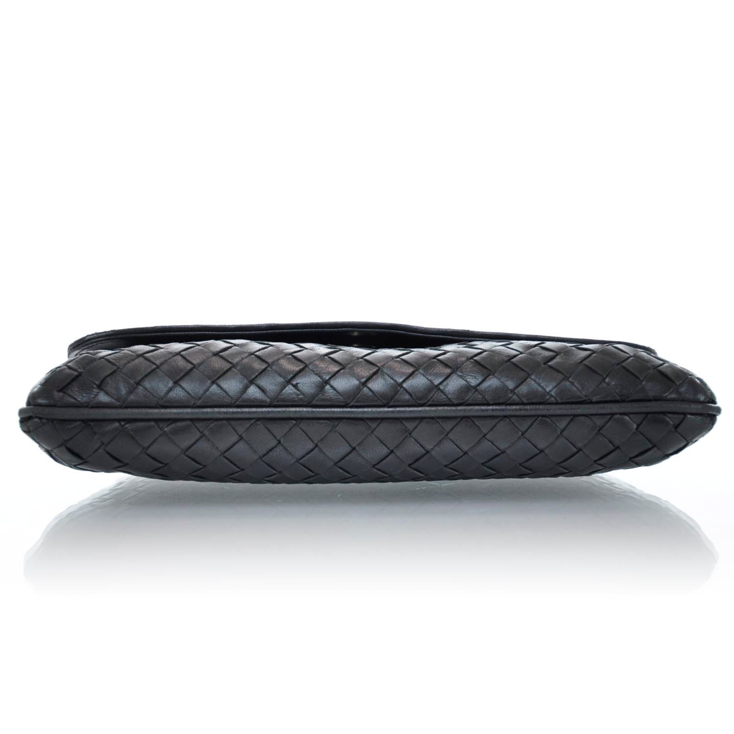 Bottega Veneta Vintage Woven Bag Black 7 of 9