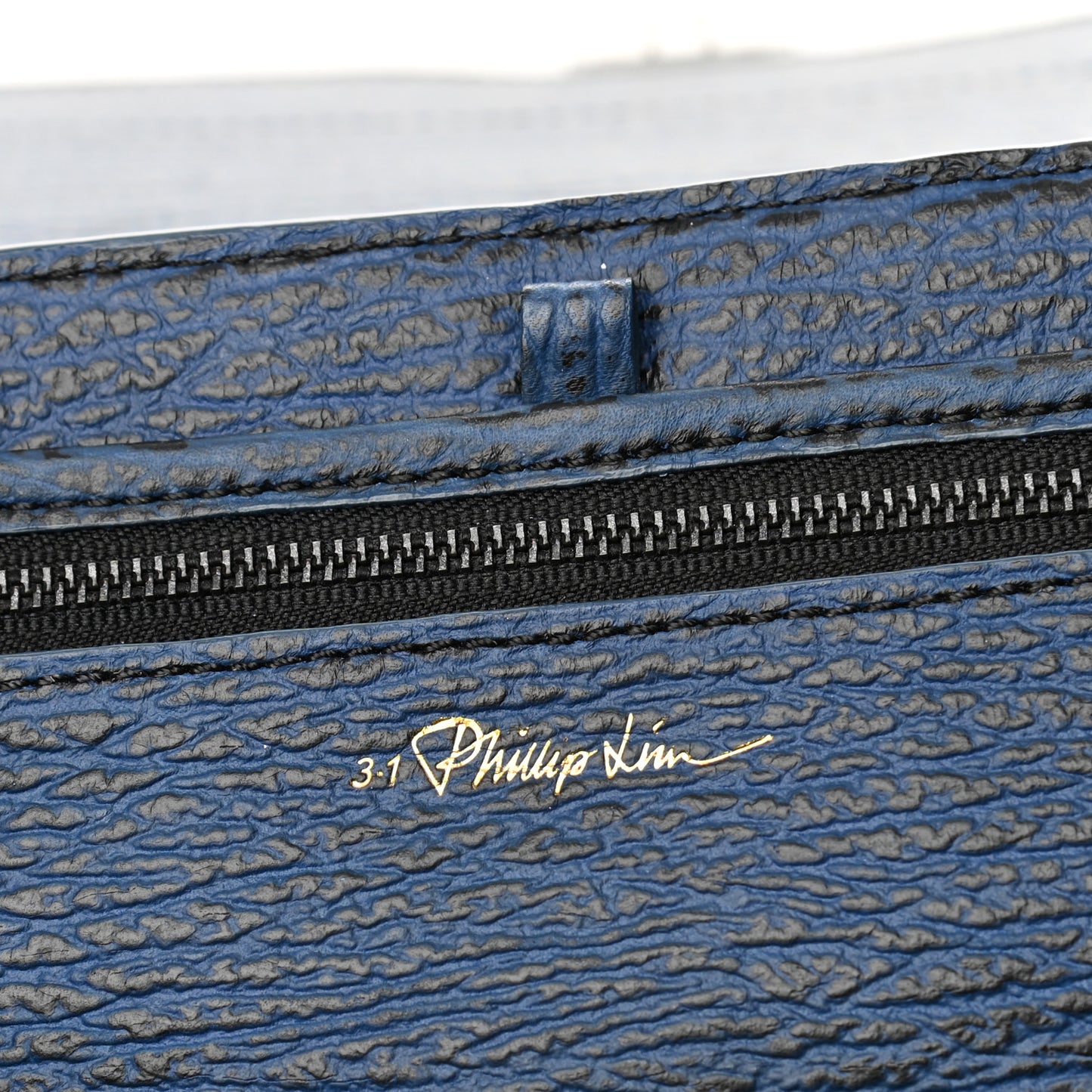 Textured Calfskin Large Pashli Satchel Ink