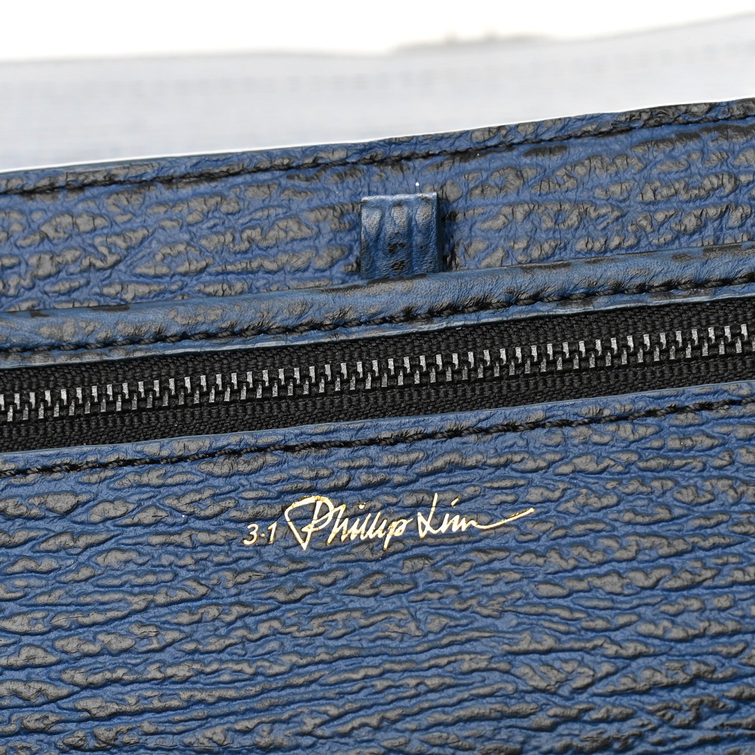 3.1 Phillip Lim Textured Calfskin Large Pashli Satchel Ink 6 of 11