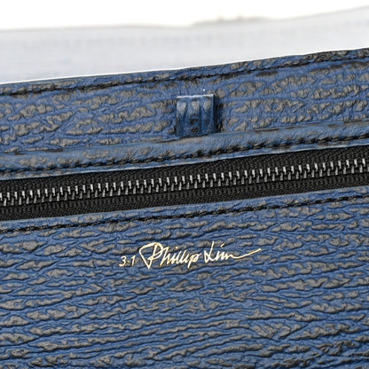 3.1 Phillip Lim Textured Calfskin Large Pashli Satchel Ink 6 of 11