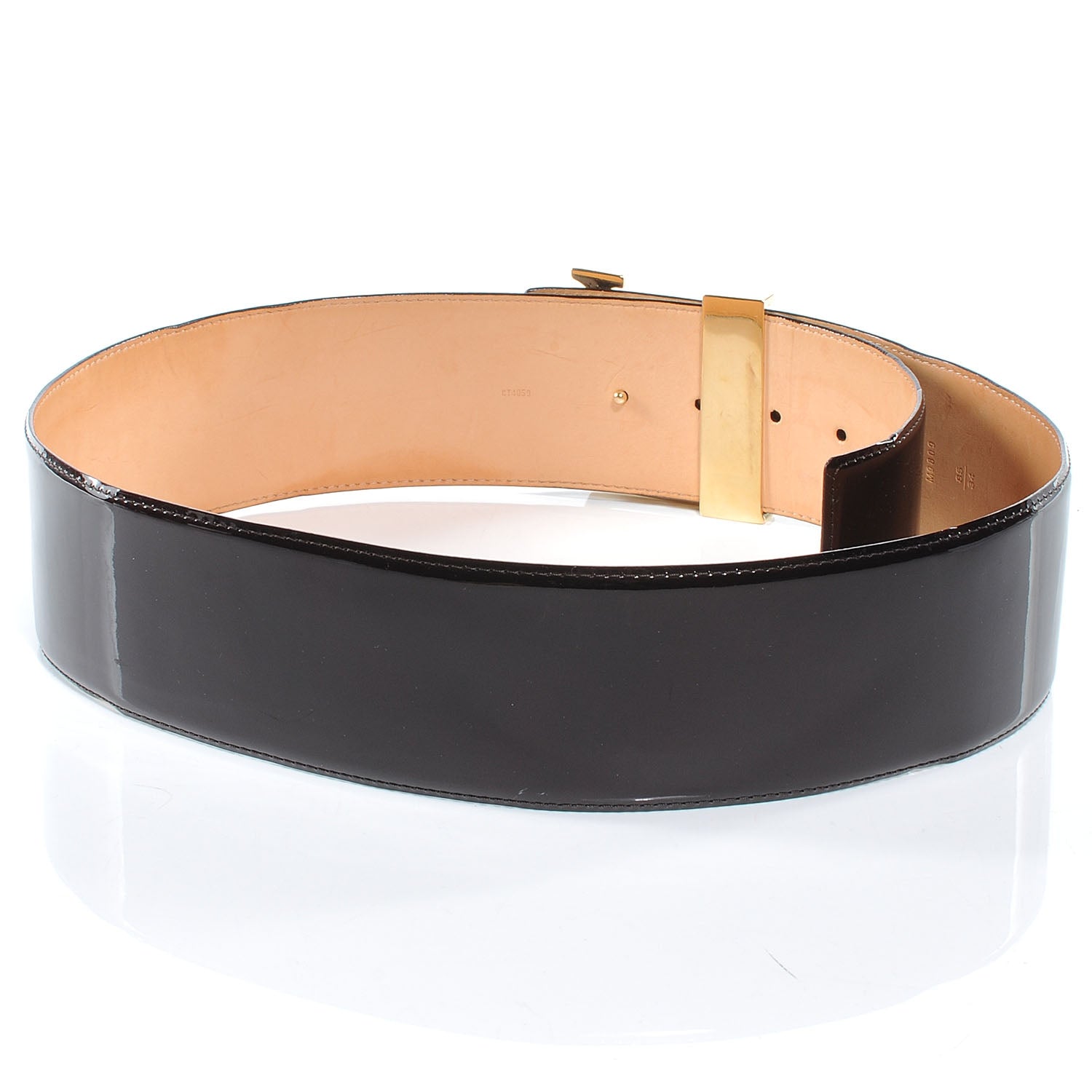 Louis Vuitton Patent LV Facettes Belt 85 34 Amarante 4 of 6