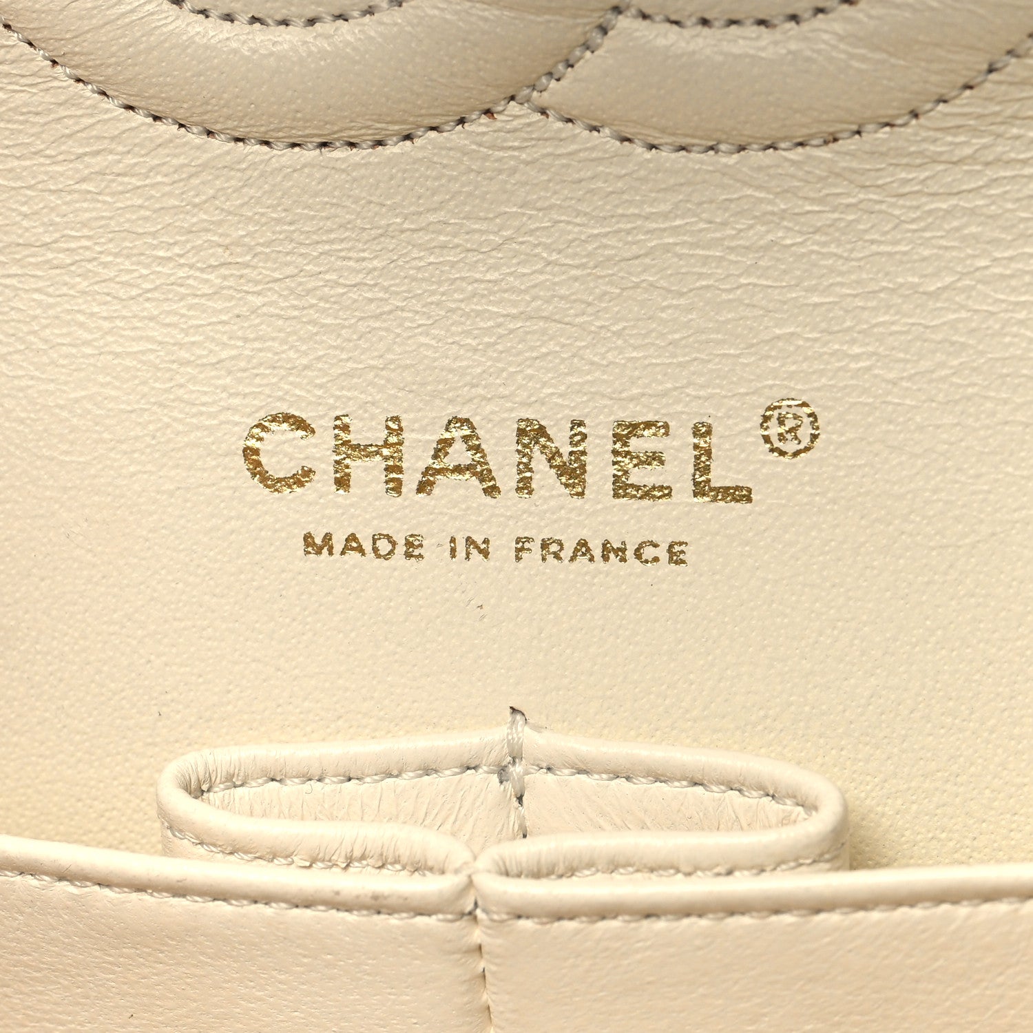 Chanel Lambskin Quilted Medium Double Flap White 6 of 13
