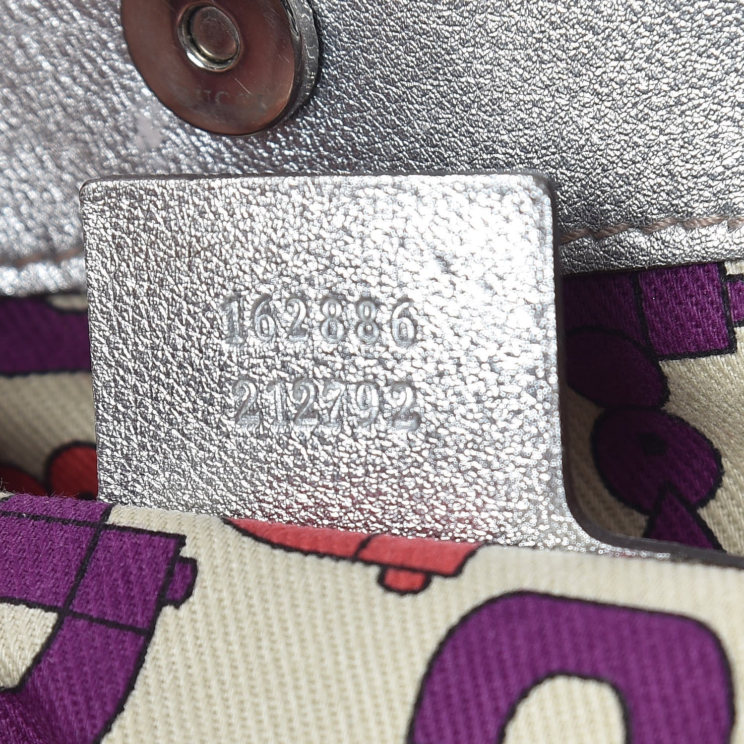 Gucci Metallic Guccissima Medium Britt Tote Silver 7 of 9