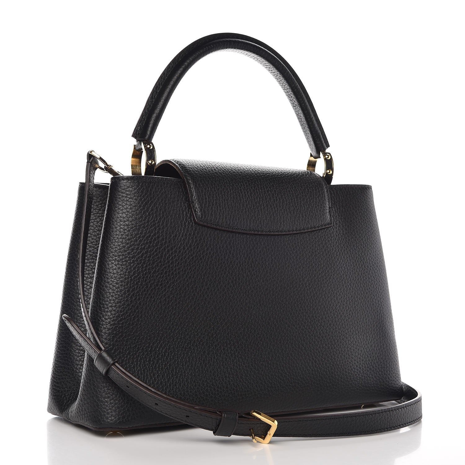 Louis Vuitton Taurillon Capucines PM Black 3 of 6
