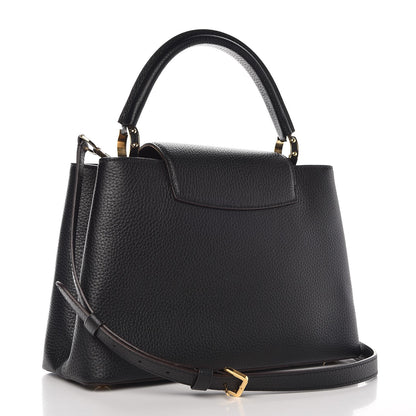 Louis Vuitton Taurillon Capucines PM Black 3 of 6