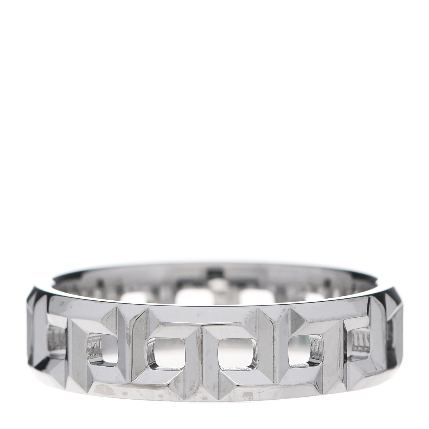 18K White Gold T True Wide Ring 57 8