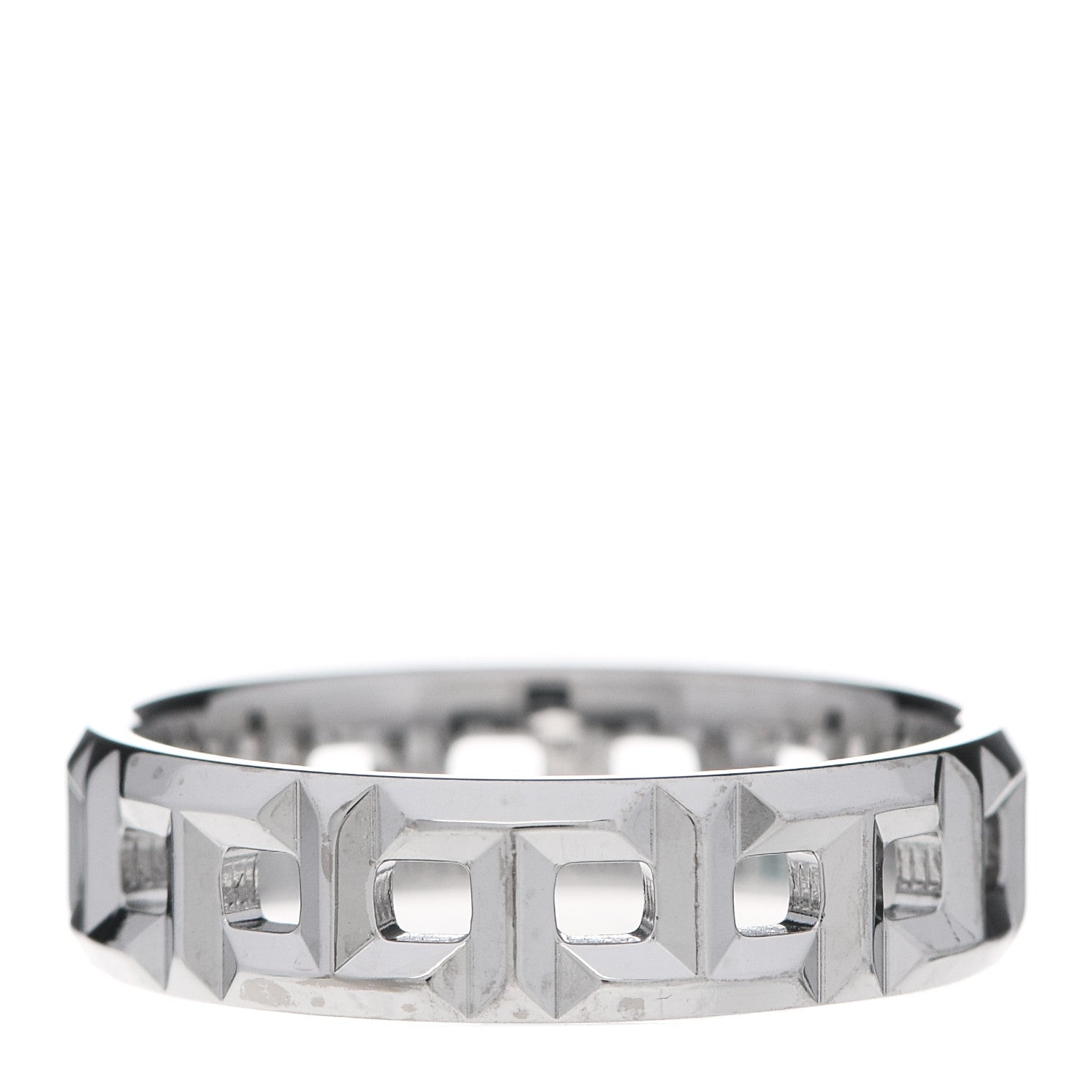 Tiffany 18K White Gold T True Wide Ring 57 8 1 of 5