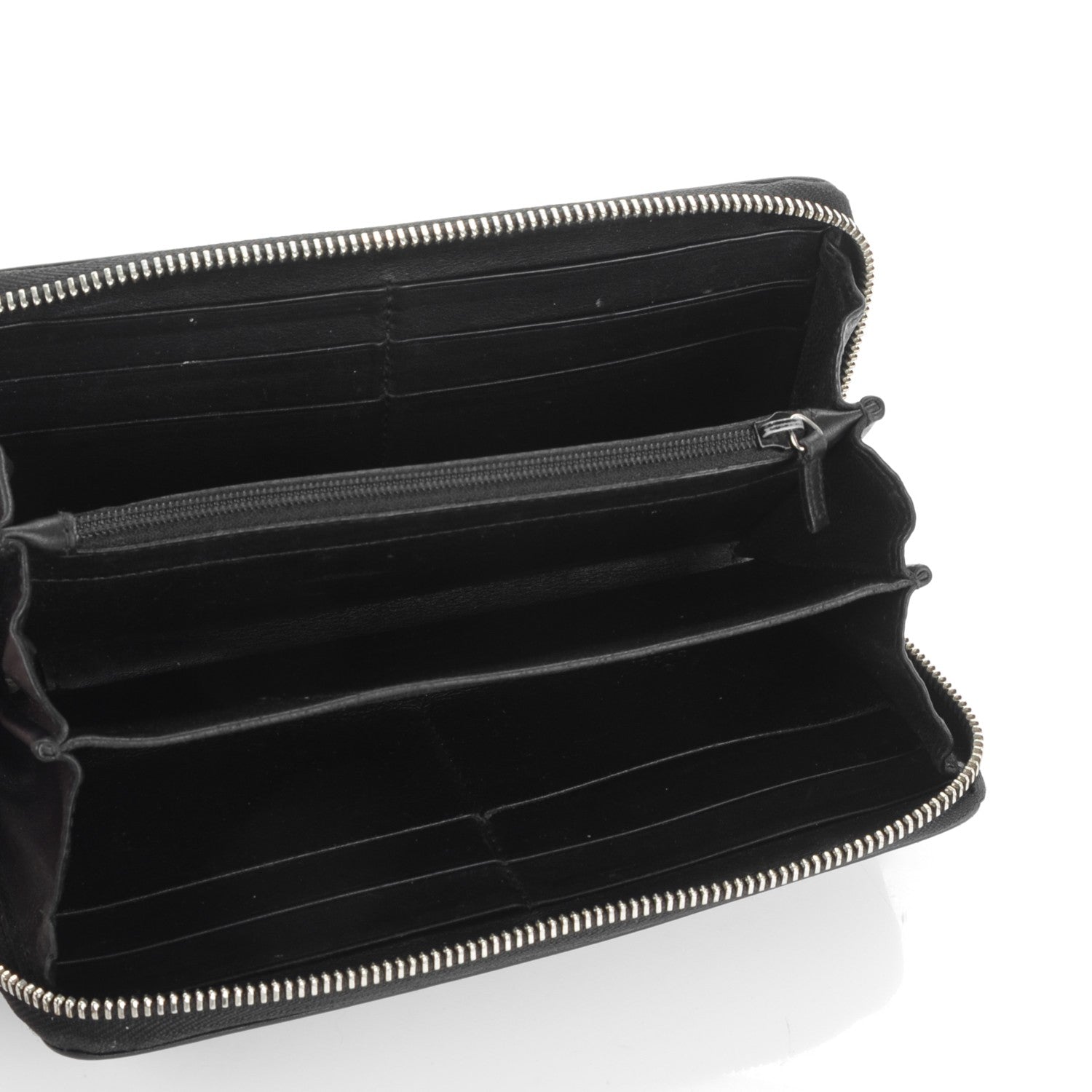 Gucci Guccissima Large Twins Zip Around Wallet Black 5 of 7