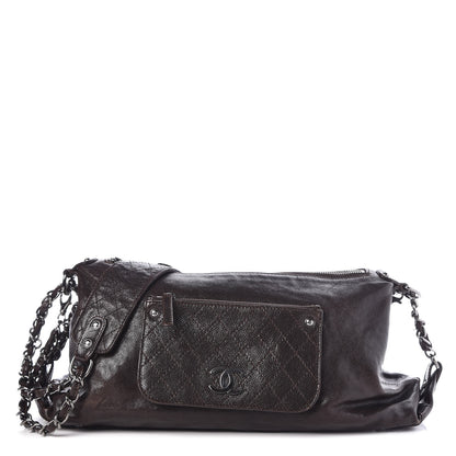 Chanel Glazed Caviar Pocket In The City Shoulder Bag Brown 1 of 11