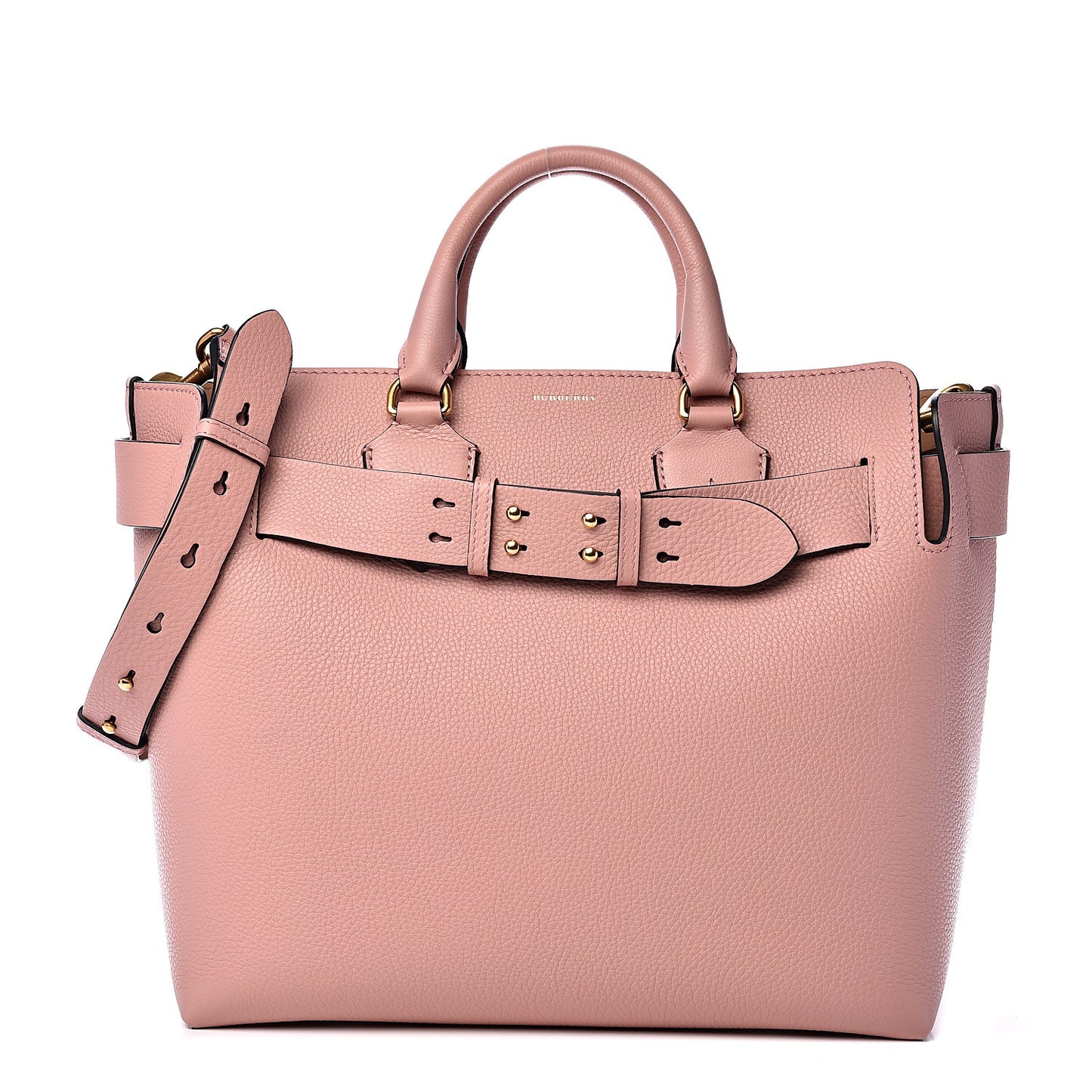 Soft Grain Calfskin Medium Belt Bag Ash Rose