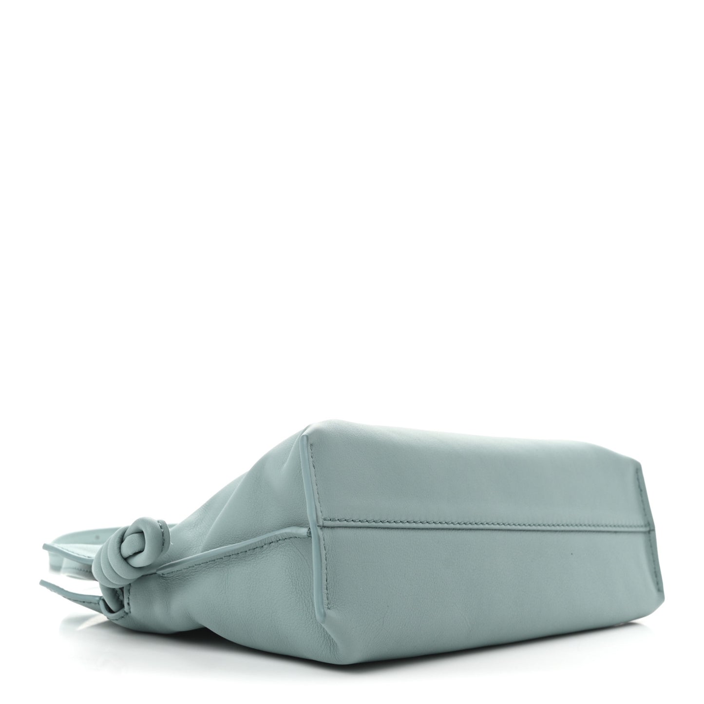 X SUNA FUJITA Nappa Flamenco Knot Clutch Water