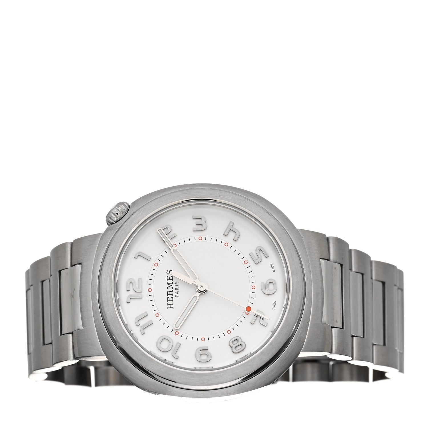 Hermes Stainless Steel 36mm Cut Automatic Watch 2 of 5