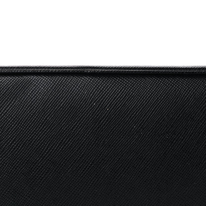 Prada Saffiano Cuir Small Double Bag Black 16 of 34