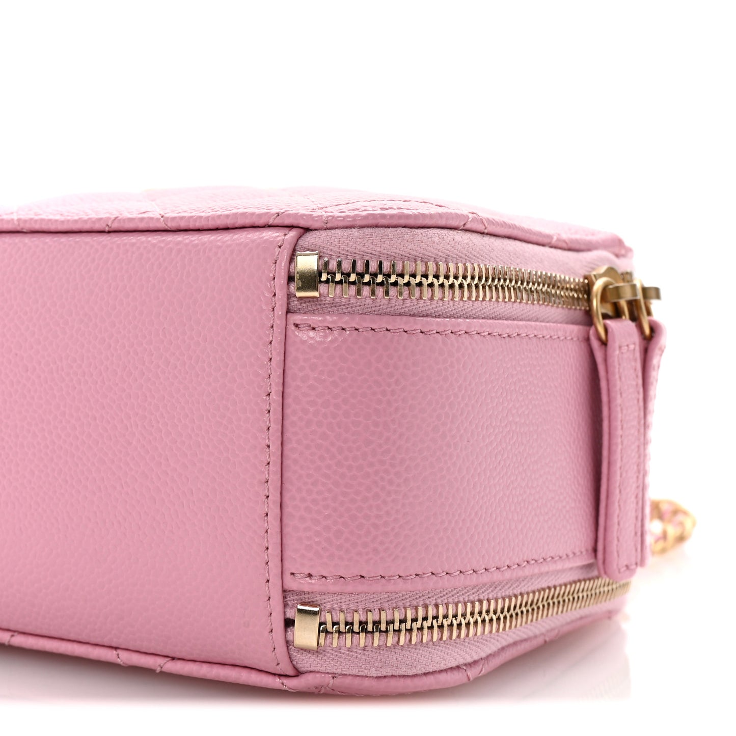 Caviar Quilted Pick Me Up Mini Vanity Case Pink