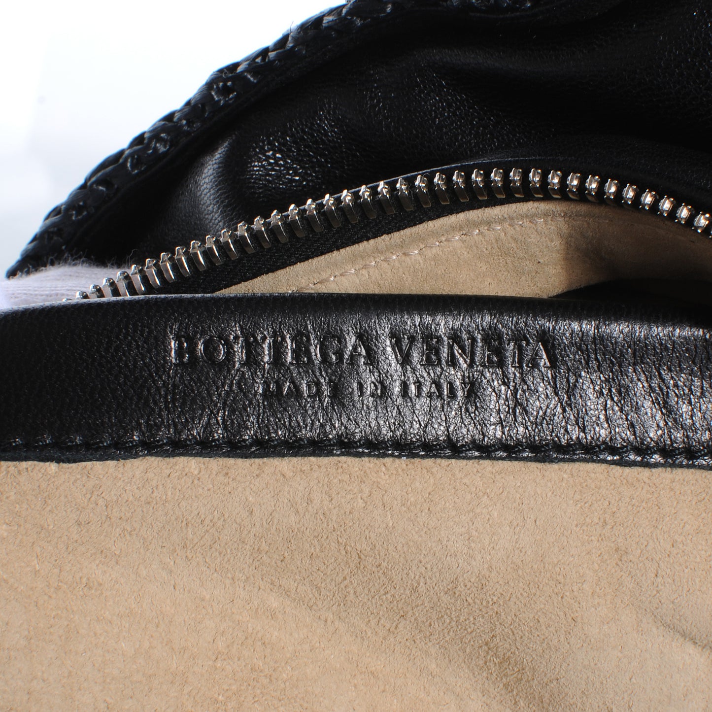 Nappa Crochet Raffia Bag Nero Black