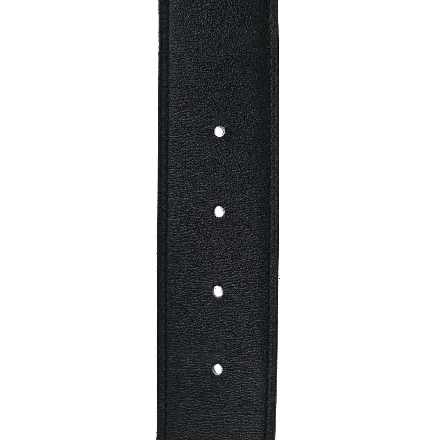 Hermes Swift Togo 32mm Constance H Belt 100 40 Black Chocolate 4 of 4