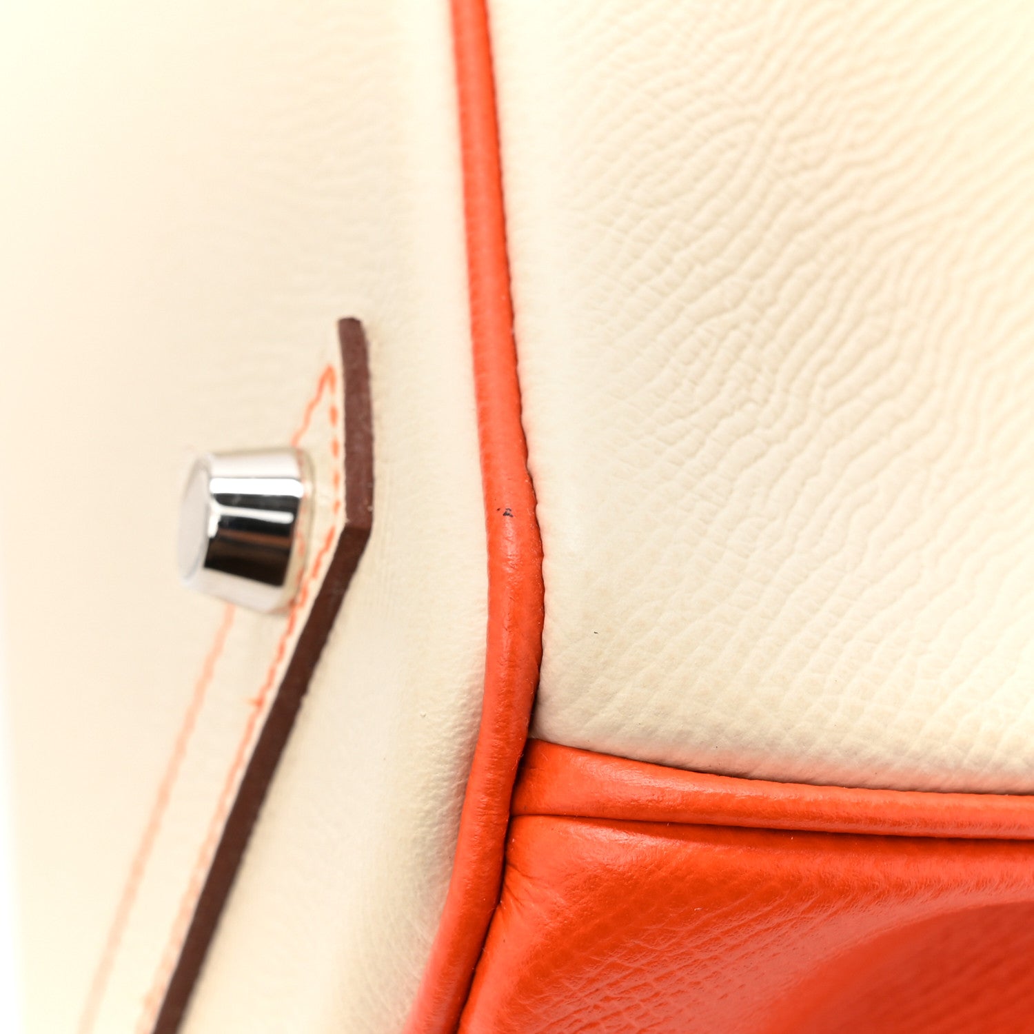 Hermes Epsom Horseshoe Birkin 30 Craie Feu 11 of 12