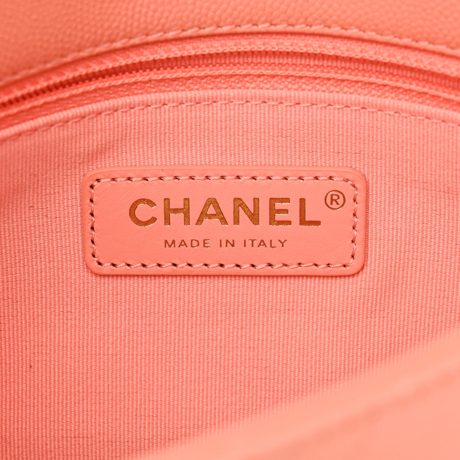 Chanel Caviar Quilted Mini CC You Flap Light Orange 6 of 11