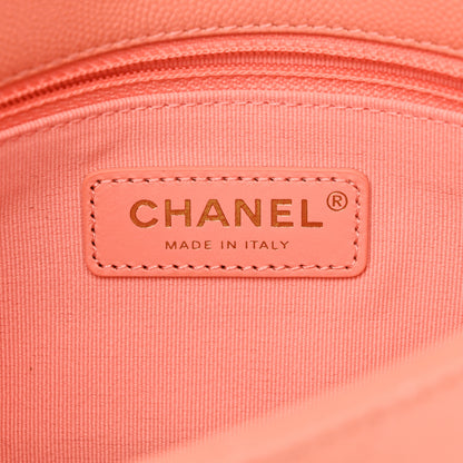 Chanel Caviar Quilted Mini CC You Flap Light Orange 6 of 11