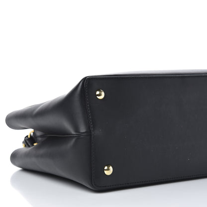 Fendi Vitello Century Metal Monster Eyes Petite 2Jours Tote Black 9 of 12