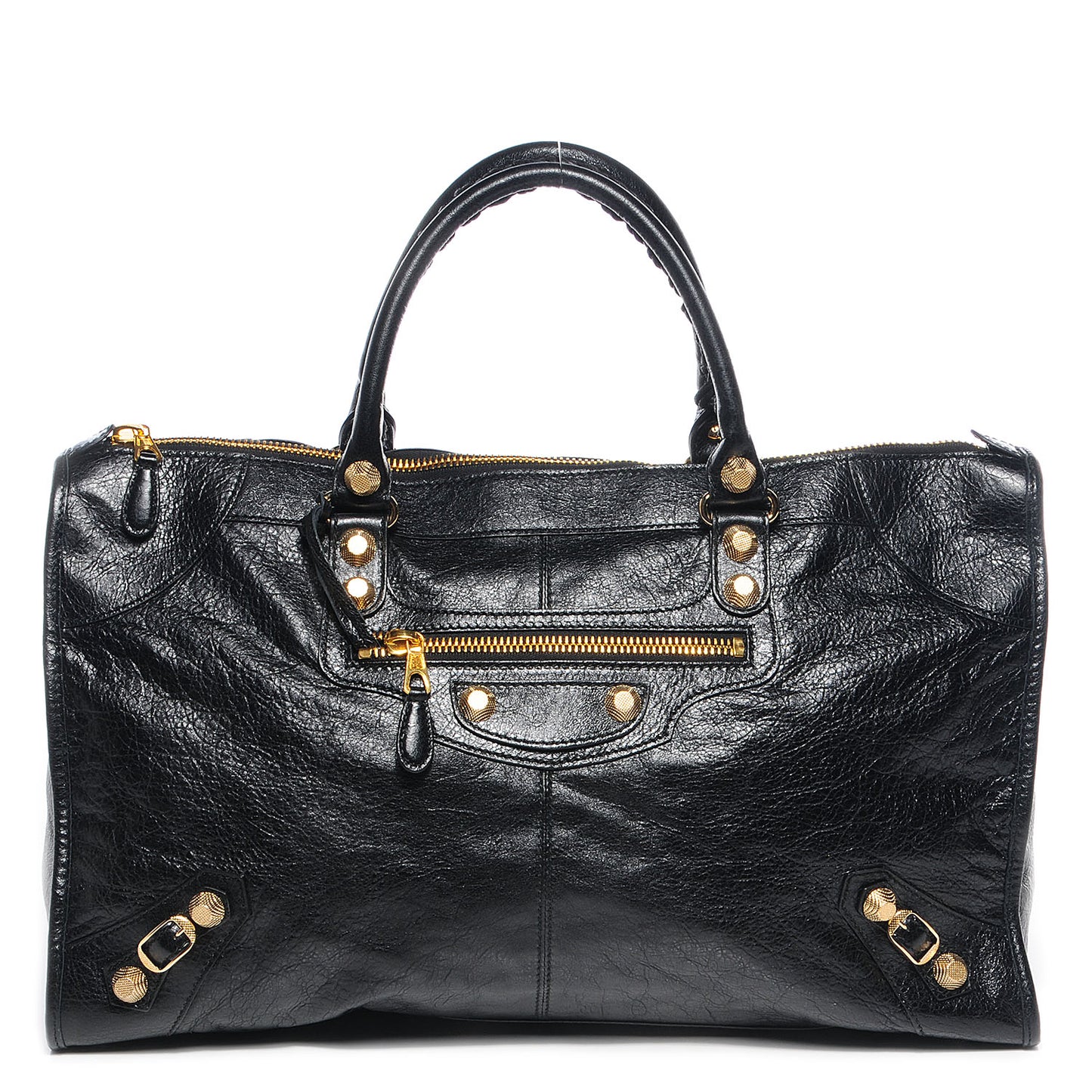 Agneau Giant 12 Gold Hardware Work Black