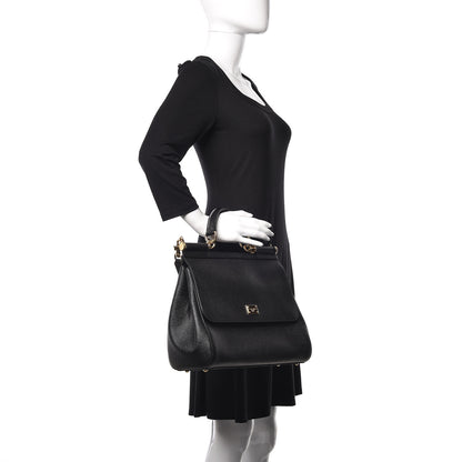 Dolce & Gabbana Dauphine Large Miss Sicily Satchel Black 2 of 9