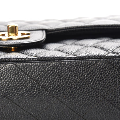 Chanel Caviar Quilted Medium Double Flap Black 12 of 12