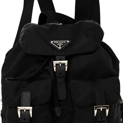 Prada Tessuto Nylon Saffiano Small Backpack Black 8 of 14