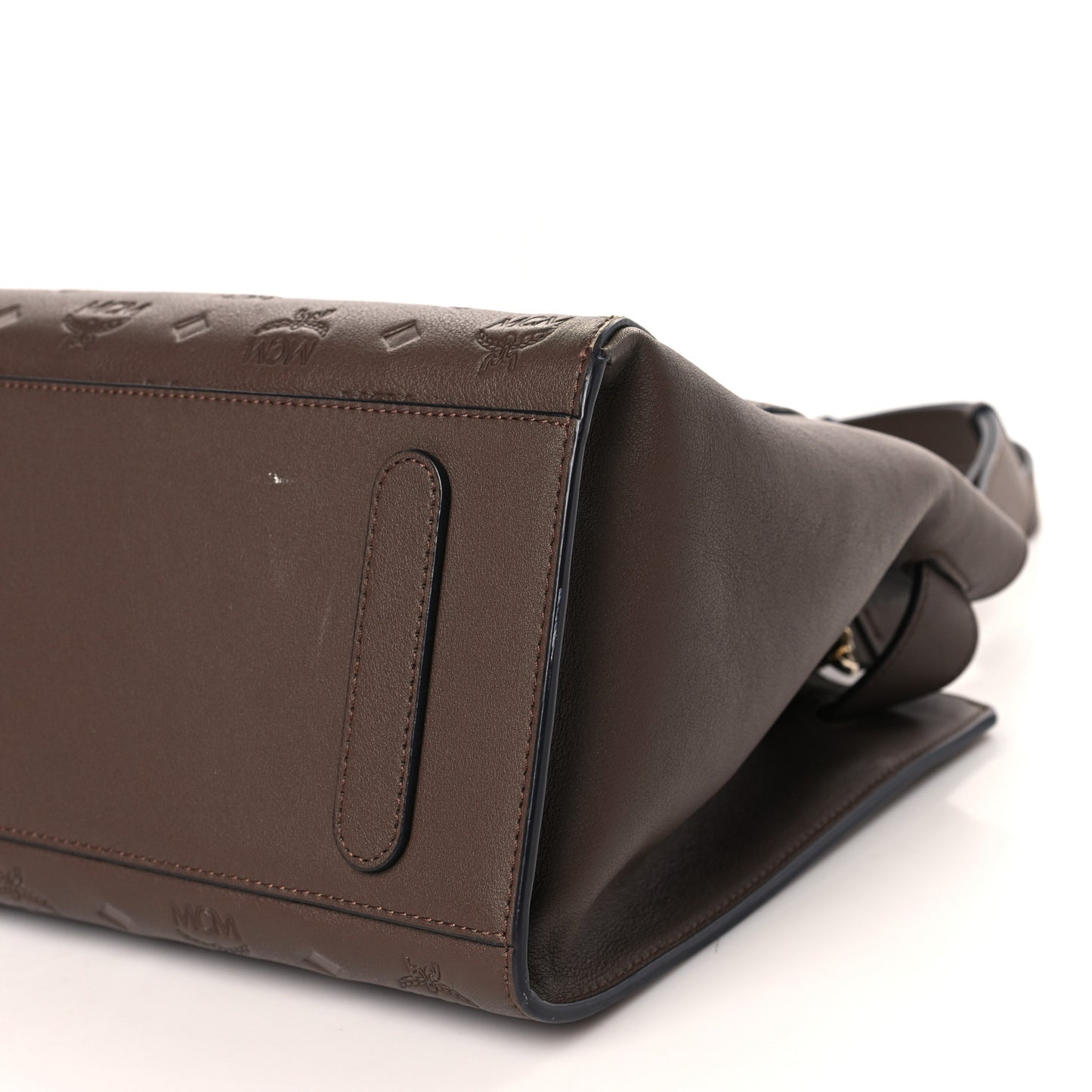 Calfskin Ottomar Monogram Medium Essential Tote Chestnut