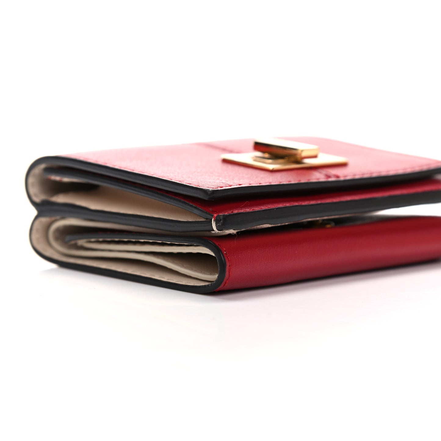 Vitello Grace Peekaboo Micro Tri-Fold Wallet Fragola