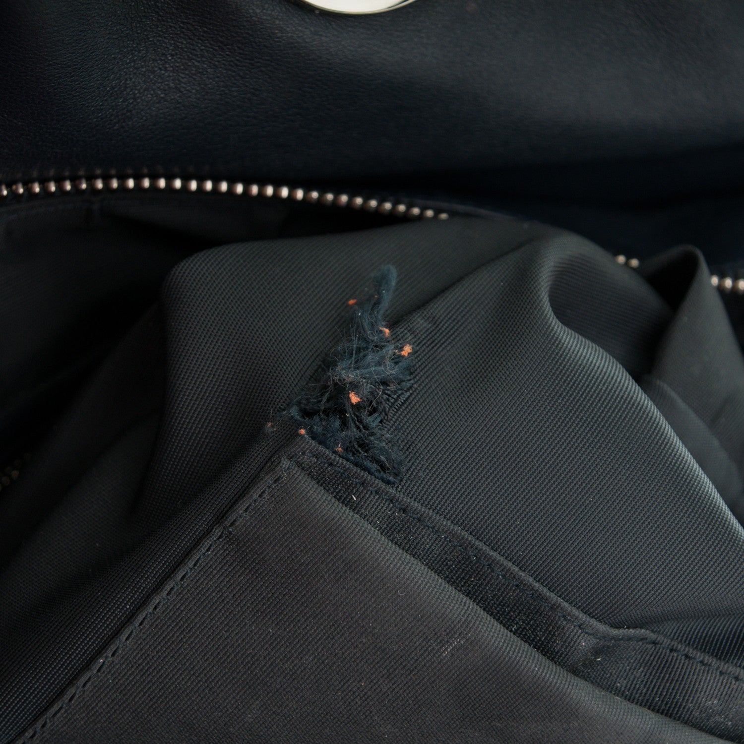 Christian Dior Lambskin Cannage Medium Granville Tote Navy Blue 8 of 12