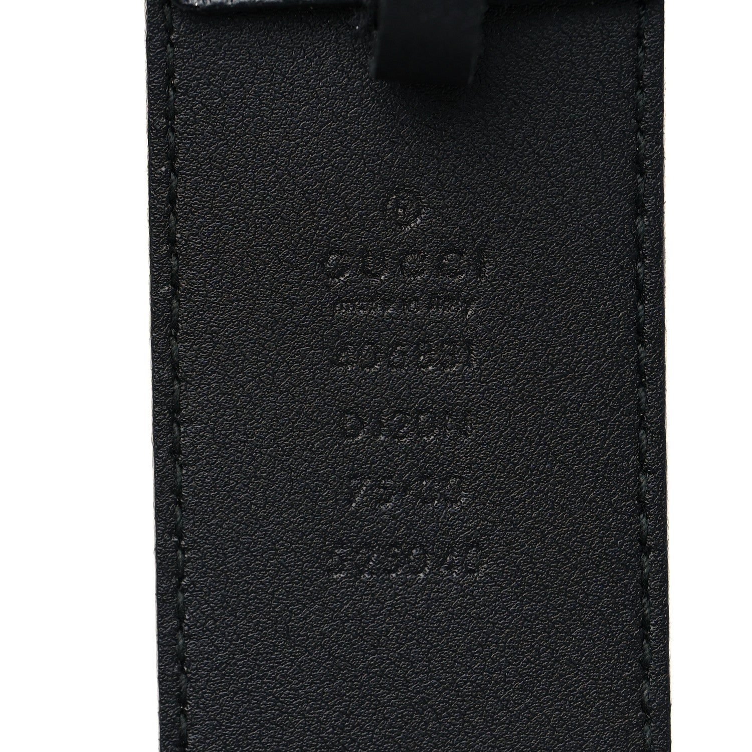 Gucci Textured Dollar Calfskin Nickel Double G 40mm Belt 70 28 Black 3 of 6