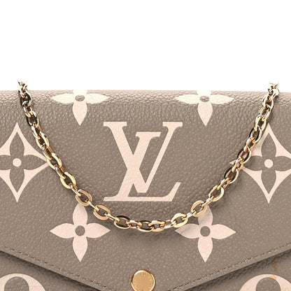 Louis Vuitton Empreinte Monogram Giant Felicie Pochette Tourterelle Creme 9 of 12