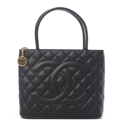 Chanel Caviar Quilted Medallion Tote Black 1 of 10