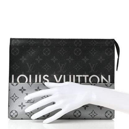 Louis Vuitton Monogram Eclipse Split Pochette Voyage MM 2 of 13